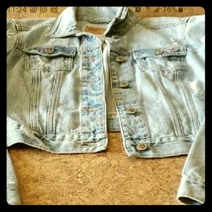 HOLLISTER jeans cropped/ripped jacket